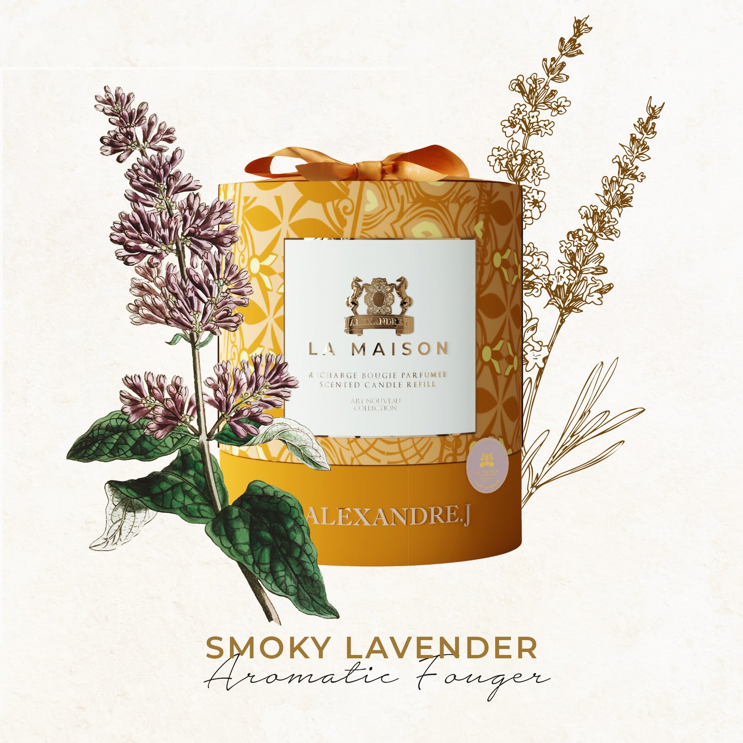 Refill Candle - Smoky Lavender