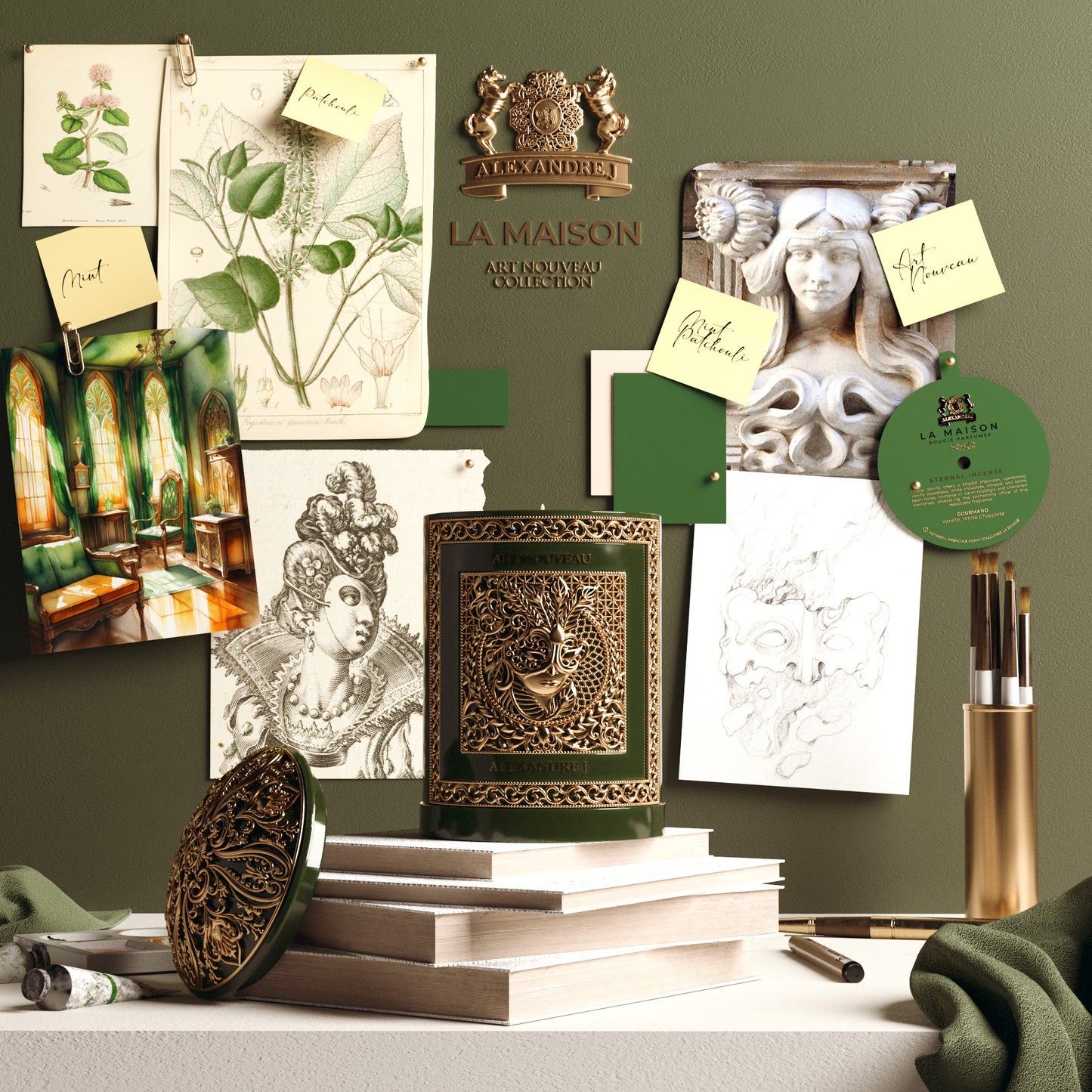 Candle Set - Deep Emerald - 220g